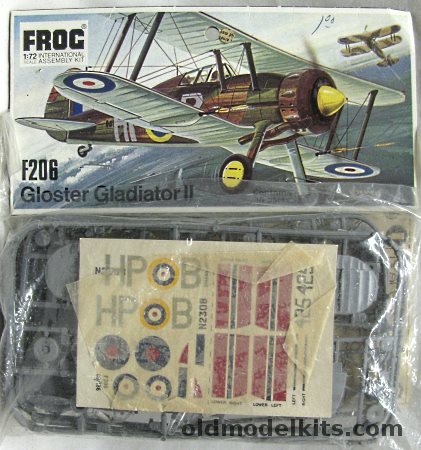 Frog 1/72 Gloster Gladiator II - Norwegian or RAF Bagged, F206 plastic model kit